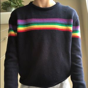 Women rainbow sweater